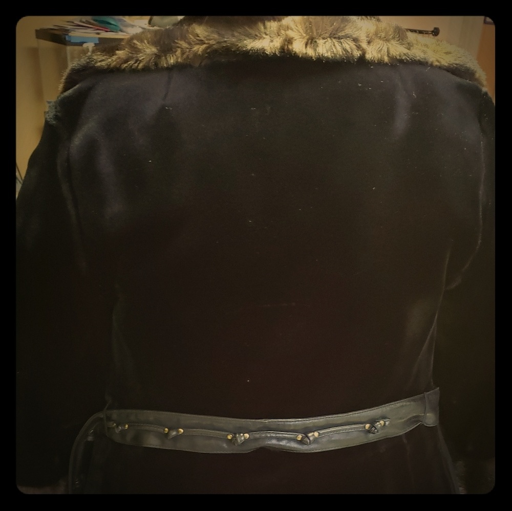 VINTAGE Mink Fur Trench Coat
